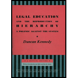 Legal Education and the Reproduction of Hierarchy