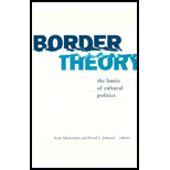 Border Theory  The Limits of Cultural Politics