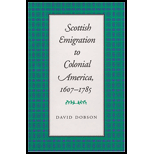 Scottish Emigration to Colonial America, 1607 1785