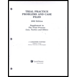 Trial Practice Problems and Case Files 2002