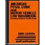 Michigan Penal Code and Vehicle Law Handbook