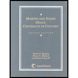 Making and Doing Deals  Contracts in Context