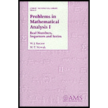 Problems in Mathematical Analysis I