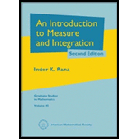 Intro. to Measure and Integration