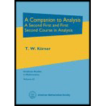 Companion to Analysis, Volume 62