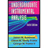 Undergraduate Instrumental Analysis