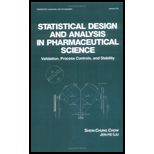 Statistical Design and Analysis in Pharmaceutical Science