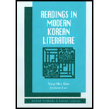 Readings in Modern Korean Literature