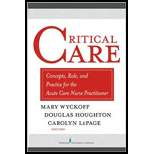 Critical Care  Concepts, Role and Practice