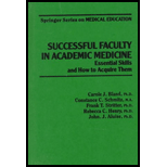 Successful Faculty in Academic Medicine