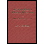 Navajo/ English Bilingual Dictionary