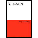 Henri Bergson Key Writings