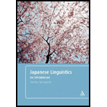 Japanese Linguistics