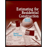 Estimating for Residential Construction / With Plan Sheet