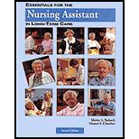 Essentials for the Nursing Assistant in Long Term Care, Student Workbook