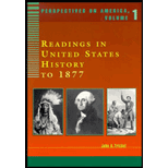 Perspectives on America  Readings in U.S. History to 1877, Volume I