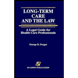 Long Term Care and the Law  A Legal Guide for Health Care Professionals