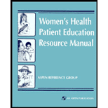 Womens Health Patient Education Resource Manual