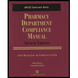 Pharmacy Department Compliance Manual / with Disk