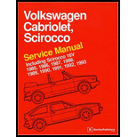 Volkswagen Cabriolet, Scirocco Service Manual, 1985 1993 Including 16V