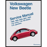 Volkswagen New Beetle Service Manual 1. 8L Turbo, 1. 9L TDI Diesel, 2. 0L Gasoline 1998 2002