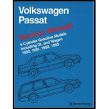 Volkswagen Passat  Service Maual 1990, 1991, 1992, 1993   4 Cylinder Gasoline Models Including Gl and Wagon