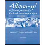 Allons y Workbook / Lab Manual  Le Francais par etapes