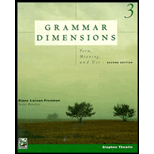 Grammar Dimensions, Book 3 / With Tape