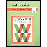 Worldly Wise 3000 Book 6  Test Book