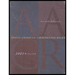 Anglo American Cataloging Rules (Looseleaf New Only)