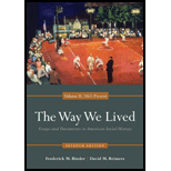 Way We Lived  Volume II, 1865 Present