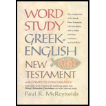 Word Study Greek English New Testament