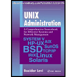 UNIX Administration  A Comprehensive Sourcebook for Effective Systems and Network Management