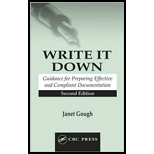 Write It Down Guidance for Preparing Documentation That Meets Regulatory Requirements