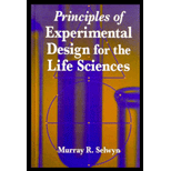 Principles of Experimental Design for the Life Sciences