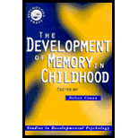 Development of Memory in Childhood (Studies in Developmental Psychology)