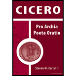 Cicero  Pro Archia Poeta Oratio