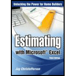 Estimating With Microsoft Excel   With CD