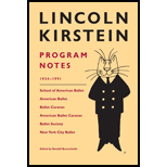 Lincoln Kirstein Program Notes 1934 1