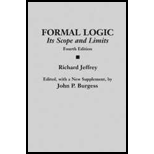 Formal Logic  Its Scope and Limits