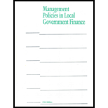 Management Policies in Local Government Finance