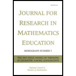 Van Hiele Model of Thinking in Geometry in Geometry among Adolescents, JRME Monograph #3