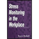 Stress Monitoring in the Workplace