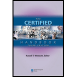 Certified Manager of Quality/Organizational Excellence Handbook  With CD