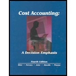 Cost Accounting  A Decision Emphasis