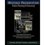 Historic Preservation  Project Plan and Est.