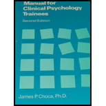 Manual for Clinical Psych. Trainees - Choca