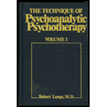 Technique of Psychoanalytic Psychotherapy, Volume I