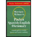 Merriam Websters Pocket Spanish English Dictionary 02 Edition, by Merriam Webster - ISBN 9780877795193
