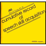 Cummulative Record of Speech Skill